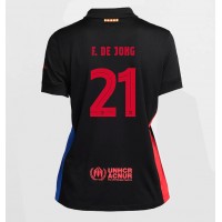 Dámy Fotbalový dres Barcelona Frenkie de Jong #21 2024-25 Venkovní Krátký Rukáv